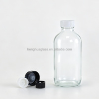 Bouteilles en verre rondes transparentes de 15 ml, 30 ml, 60 ml, 120 ml avec pompe à lotion, compte-gouttes, vaporisateur à fine brume, bouchon à vis pour huiles essentielles