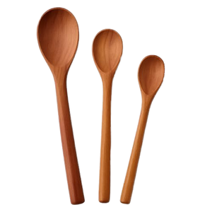 Cuchara Medidora de Madera Roja Natural para Café, Té, Azúcar y Sal - Product Image 1