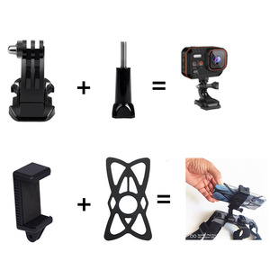 ชุดอุปกรณ์เสริม GoPro ชุดคอมโบ ที่ยึดโทรศัพท์แบบปรับได้สำหรับกล้องแอคชั่น สำหรับการถ่ายภาพขณะปั่นจักรยาน - Product Image 1