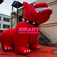 Ballon gonflable mascotte bouledogue de 5 m pour la décoration de Pet Paradise, modèle de statue de bouledogue animal gonflable pour idées de fête