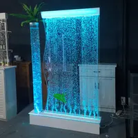 ウォーターカーテンバブルウォーターウォールモダン屋内LED光る水
