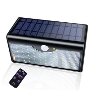 Lampe solaire étanche IP65 avec contrôleur pour jardin extérieur, mur, clôture, cour, nouvelle lampe solaire 1300lm 60 LED 5 modes - Product Image 1