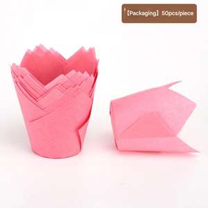 Precio bajo original Estuches en stock Muffin Baking Cup Tulip Cupcake Liners con descuento - Product Image 2