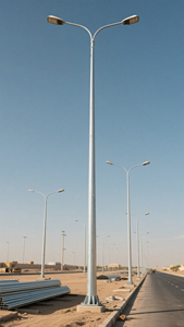Hot Sale 6-22M Solar Steel Street <b>Light</b> Single Arm Double for Road Lighting Solar Lamp <b>Pole</b> for Urban Areas - Product Image 4