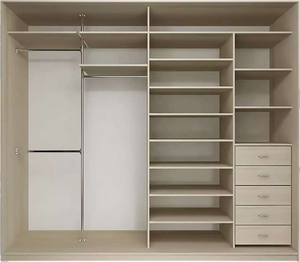 CBMMart Prix inférieur Armoire personnalisée en bois et aluminium Promenade dans le placard Armoires de spectacle Salle de bain Chambre à coucher pour les projets de construction de maisons
