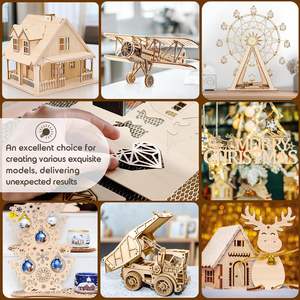 Abd depo 2 mm kontrplak levhalar 12X16 inç Basswood levhalar için lazer kesim DIY Model zanaat oyuncaklar - Product Image 2