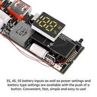 QC3.0 PD2.0 LED 4 ports USB 3S 4S 5S 65W 100W Micro/Type-C USB Mobile Power Bank 18650 Module de charge Protection du circuit