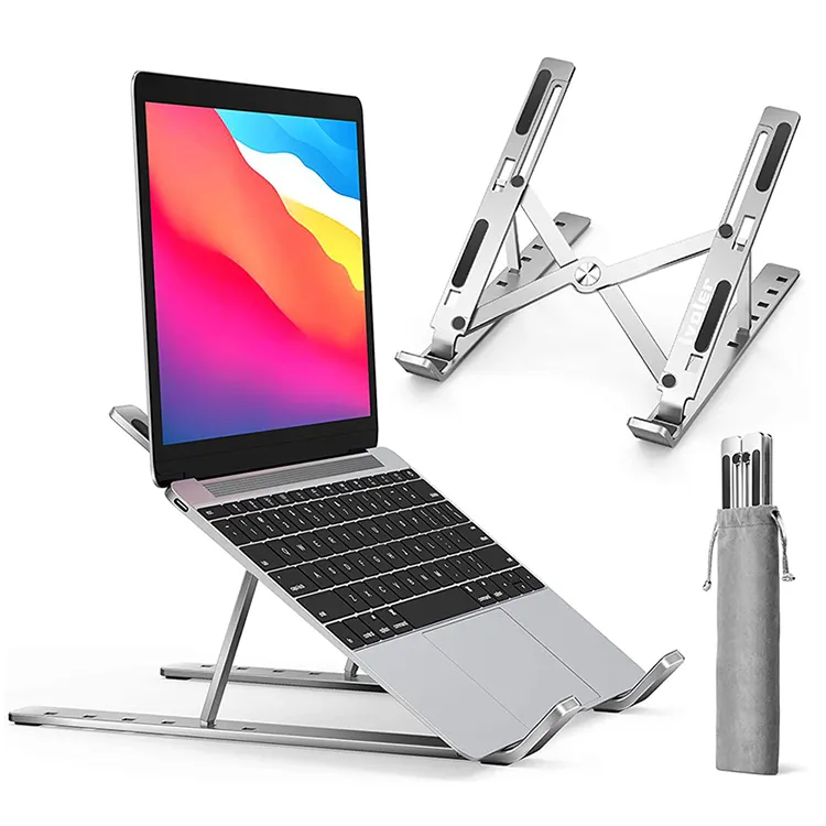 새로운 L2 Sorte Mesa 노트북 브래킷 드 Aluminio 유쾌한 파라 랩 노트북 파라 Ordenador Portatil 높이 조절 가능한 노트북 스탠드