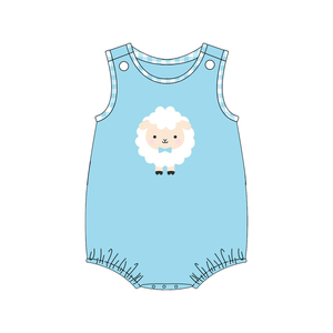 Conjunto de Ropa para Niñas con Bordado de Oveja Encantadora, Top de Manga Corta y Pantalones, Traje de Verano para Niños, Ropa de Moda Infantil, Diseño Personalizado - Product Image 5