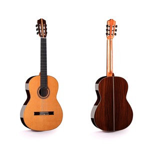 Handcrafted 39 Inch All Solid Classical Guitar Solid Cedar <b>Top</b> & Solid Back Sides Savarez Nylon <b>String</b> Alston AG-330 - Product Image 1