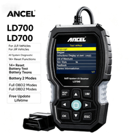 Scanner de diagnostic ANCEL LD700 pour véhicules JLR, diagnostic complet du système moteur, ABS, SRS, transmission avec réinitialisation EPB, réinitialisation du compte-kilométrage, réinitialisation BMS
