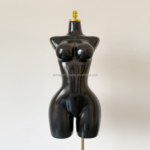 Maniquí de Torso Femenino BBL <span class=keywords><strong>con</strong></span> Curvas, Medio Cuerpo, Caderas y Busto <span class=keywords><strong>Grandes</strong></span>, Hecho de Fibra de Vidrio Duradera, Estilo Brasileño Dorado - Product Image 5