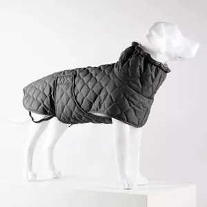 Oem/ODM Windproof lớn Pet Dog mùa đông trang phục Bông Áo khoác quần áo chó lớn với băng phản chiếu