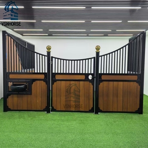 Vente d'<span class=keywords><strong>abri</strong></span> <span class=keywords><strong>mobile</strong></span> pour chevaux de style européen, permanent et extérieur, avec toit et structure en acier galvanisé. - Product Image 4