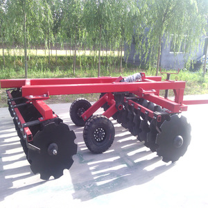 Hydraulic Disc Harrow Farm <b>Cultivator</b> Red Heavy Duty Soil Tillage Equipment - Product Image 2