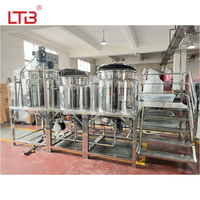 Équipement de fabrication de liquides de nettoyage, de pâtes détergentes, de nettoyants alimentaires, de savon de toilette et de liquide vaisselle, à double enveloppe, en SUS316, à capacité personnalisable