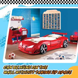 Estante de exhibición de madera con múltiples compartimentos, 40 rejillas, para coches de juguete, caja sorpresa, estante de almacenamiento, organizador de hobbies - Product Image 5