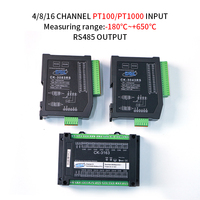Módulo de Sensor de Temperatura de Resistencia de 16 Canales con Protocolo Modbus RS485, Compatible con PLC, Fácil Instalación