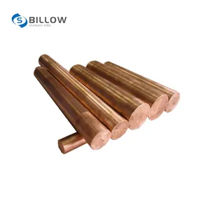 Pure 99.99% Copper Bar Solid Copper Rod Astm C11000 Copper Earth Rod