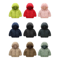 Eco-vriendelijke wollen gewatteerde kinderjas met capuchon Herfst Winter Rits Cartoonprint Jongens Meisjes Casual bovenkleding Medium