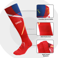 Chaussettes de sport personnalisées avec logo pour hommes et femmes, chaussettes de sport personnalisées pour le football, le soccer, la course à pied, technique de tricotage à motifs 3D