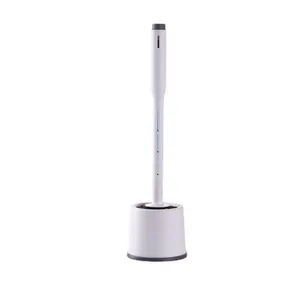 Brosse de toilette courbée à long manche Maxfree, écologique, en silicone et PP, en forme de savon, pour un nettoyage efficace - Product Image 5