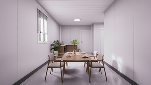 Maison modulaire préfabriquée à <span class=keywords><strong>un</strong></span> étage en conteneur, installation rapide, maison en acier <span class=keywords><strong>pour</strong></span> camping, bureau, habitation et utilisation sur chantier - Product Image 4