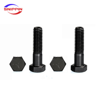 ANSI/ASME B18.2.1 Grade 5 standar Amerika AS luar eksternal Hex Hexagon Head Cap setengah benang sekrup baut UNC 1/4-20 7/16 1/2-13