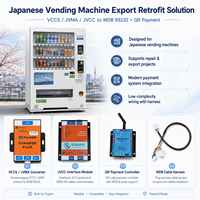 Solution de modernisation des distributeurs automatiques japonais avec convertisseur VCCS JVMA vers MDB RS232 et module d'interface USB JVCC