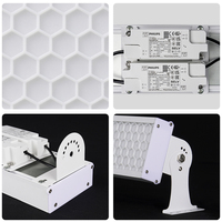 Lampu LED Anti Silau Berkualitas Tinggi untuk Lapangan Badminton Indoor, Lampu Lapangan Pickleball, Lampu Linear untuk Lapangan Padel Indoor