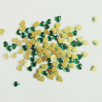 Luninail LN-D154 Mini Cœur Mignon en Cristal pour Nail Art, Pierre Gemme Diamant à Dos Plat