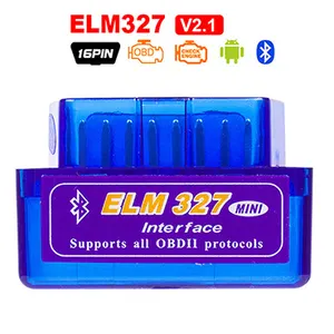Pemindai Diagnostik Mobil Elm327, OBD2 V1.5 Elm 327 V 1.5 OBD 2, Pemindai Otomatis Adaptor OBDII Elm-327