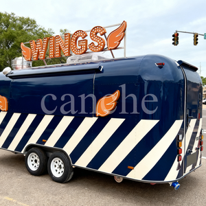 Remolque de Comida Móvil Económico para Pizza, Café, Barbacoa, Camión de Comida Rápida, Remolque de Aperitivos de Acero Inoxidable, Color Personalizable - Product Image 3