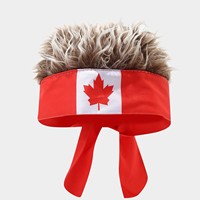 Youmite Cross-Border Wig Hood Hat |   Couvre-tête coloré unisexe pour fans, mignon et tendance |   Décoration de fête et de carnaval 100% polyester