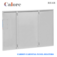 Technologie d'élément chauffant en cristal de carbone, montage mural, C060 600W, infrarouge lointain, thermostat numérique LED, panneaux chauffants pour pièce