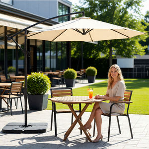 गर्म बिक्री केले कैंटिलीवर गार्डन के लिए आउटडोर सूर्य छाया छाया और बाहरी उपयोग के लिए केंद्र पोल के साथ बाजार - Product Image 1