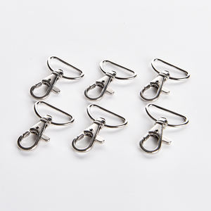 Hebilla de bolsa de Metal de níquel, gancho giratorio para correas de bolsa, collares de perro, venta al por mayor - Product Image 1