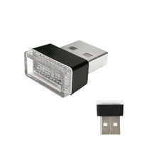 Lumière d'ambiance USB pour voiture en aluminium et PC, bloc de couleur, de haute qualité, exclusivité transfrontalière, directement du fabricant, veilleuse décorative