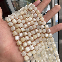 Perles en pierre naturelle en gros, en forme de cube, 6mm 8mm, perles carrées en dés pour la fabrication de bijoux DIY, plus de 50 types de matériaux de pierres précieuses