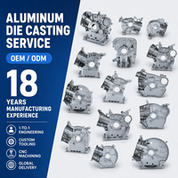 Pièces de fonderie sous pression en aluminium de précision OEM ODM, faible MOQ, couvercle de carter moteur, boîtier de moteur, usinage CNC, sablage