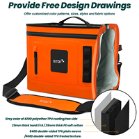 Sac isotherme portable avec logo personnalisé pour bouteilles de vin flottantes pour pique-nique glacière souple étanche pour la randonnée et le camping