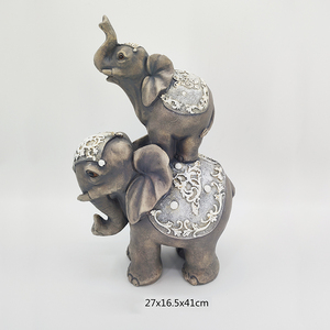 Statue de décoration de jardin éléphant en résine ornement extérieur pour Pâques Saint Valentin et remise des diplômes <span class=keywords><strong>Statuette</strong></span> animale - Product Image 2