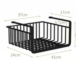 Organizing Kitchen Cabinets Cupboards Pantries Shelves Metal Under Shelf Hanging Storage Bin Basket With Open Front