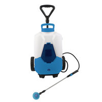 Carrito Pulverizador a Batería de 20L, Pulverizador Eléctrico con Ruedas Nuevas, Tanque Pulverizador de Jardín Inalámbrico de 3.1L/Min
