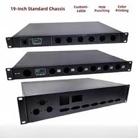 Châssis de montage en rack de 19 pouces en tôle d'aluminium/Q235 sur mesure, découpe laser, pliage, OEM