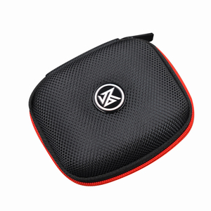 Étui pour écouteurs <span class=keywords><strong>Kz</strong></span>, boîte pour casque Bluetooth, étui carré portable en EVA compressible avec fermeture éclair et logo pour ZSN PRO ZST EDX PRO CRA <span class=keywords><strong>C10</strong></span> - Product Image 1
