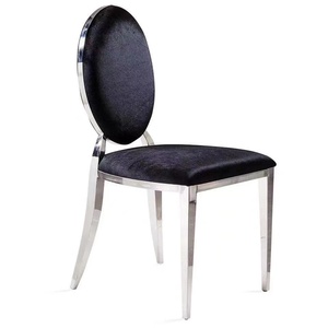 Chaises dinantes stables à base métallique empilables de nouvelle conception populaire pour la cuisine de famille - Product Image 2