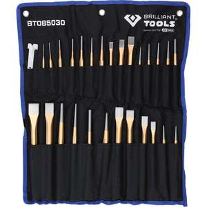 BRILLIANT TOOLS - BT085030 Jeu de ciseaux et de poinçons (28 pièces) -EAN 4042146866740 MARTEAUX ET CISEAUX CISEAUX - Product Image 3