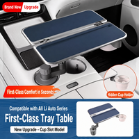 Table de repas pliable pour enfants et bureau de travail pour voiture familiale Li Auto L7 L8 L9 avec porte-gobelet pour siège arrière