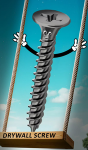 สกรูหัวเกลียวแห้งทำจากนิกเกิลสำหรับ drywall โดยส่งออกทำจากเหล็กอ่อนทนทาน - Product Image 3